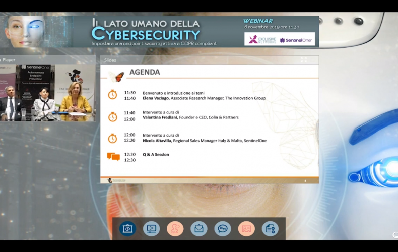 Online il Webinar sul lato umano della Cybersecurity